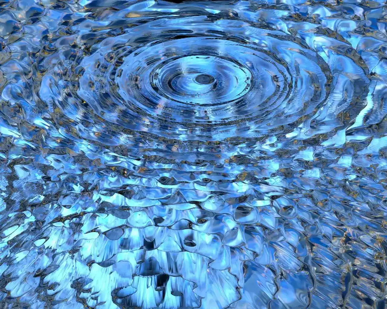 Vibrazione dell'acqua generata dal suono